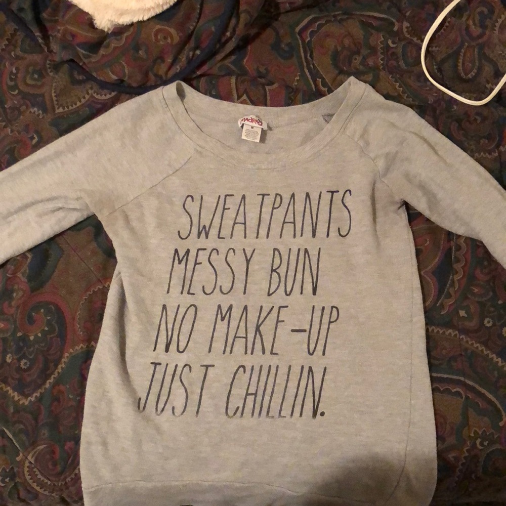 A long sleeved shirt